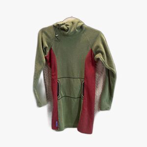 Melanzana Burgandy and Green Micro Grid - Women's Size Small